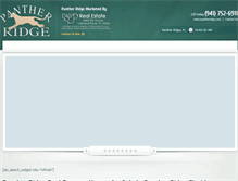Tablet Screenshot of pantherridge.com